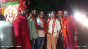 भव्य शोभा यात्रा के साथ मना हनुमान जन्मोत्सव, 'जय श्रीराम' के जयघोष से गूंजा गोमिया