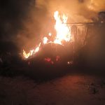 Late evening lightning wreaks havoc: A massive fire breaks out in a scaffolding in Gomia, causing huge losses to farmers.