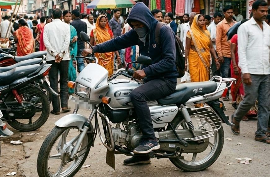 Bike of a youth who came to buy vegetables in the market was stolen, case registered
