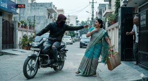 Chain snatching in broad daylight in Gomia