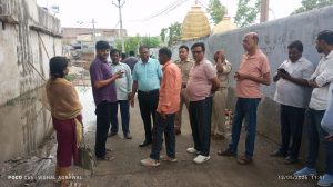 BDO-CO faced the problem of waterlogging in Gomia ancient Shiva temple bypass road