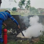 Gomia: Once again a borewell caught fire inside a house in Latkutta