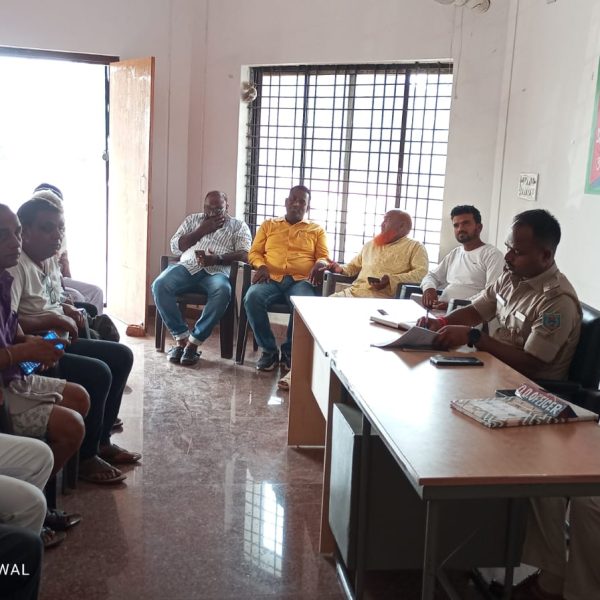 Peace committee meeting held at Chatrochatti police station regarding Bakrid festival