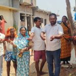 Gomia: Foundation stone laid for a 250-foot PCC road in Kurknalo village; villagers' long-standing demand fulfilled.