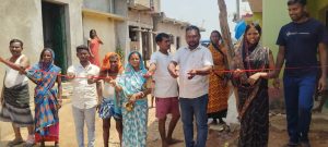 Gomia: Foundation stone laid for a 250-foot PCC road in Kurknalo village; villagers' long-standing demand fulfilled.