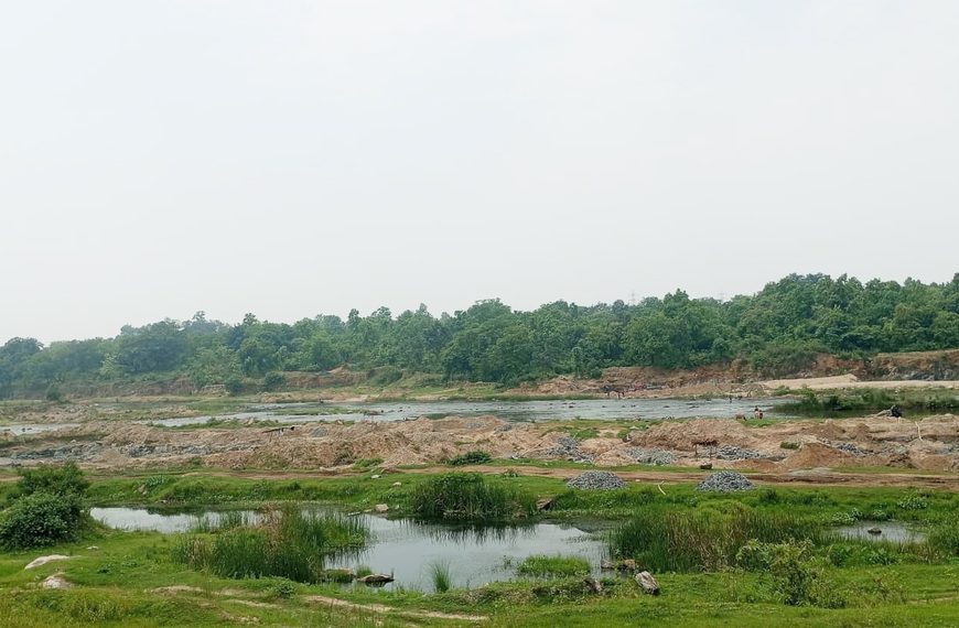 Gomia: Allegations of illegal stone mining in the Konar River; the river's very existence faces a threat.