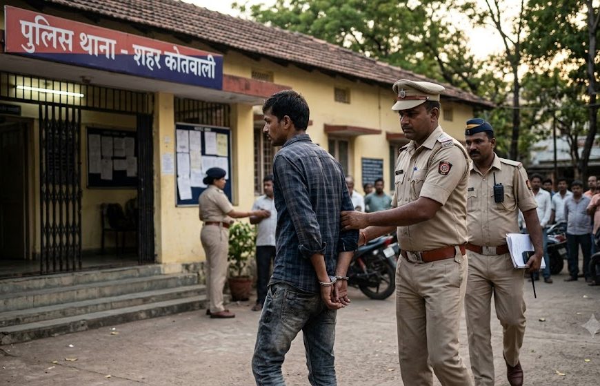 Gomia: Accused of molesting a minor female student; Gomia police apprehend the accused.