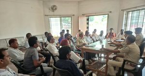 Gomia: A peace committee meeting regarding Durga Puja concluded at the Jageshwar Bihar Police Station