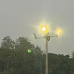 Gomia: High-mast light illuminated following instructions from Minister Yogendra Prasad; 'Van B' Swang market bathed in a bright, milky-white glow.