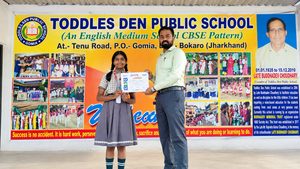 Gomia: Brought honor to the school by securing the seventh position in the Mitsure Olympiad.